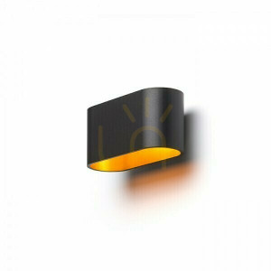 Nástenné svietidlo Mario Black Matte / Gold 230 V Led G9 5 W.
