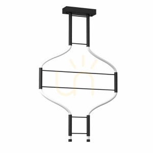 Závesné svietidlo Antigo Alha S 2 LED čierne 57 cm 9052