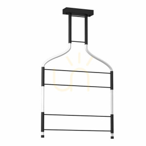 Závesné svietidlo Antigo Alha S 2 LED čierne 57 cm 9057