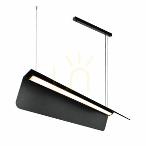 Závesné svietidlo Antigo Agrola Z čierne LED 90 cm 3000K 5206