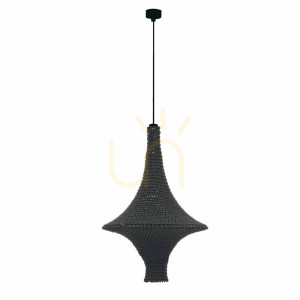 Závesné svietidlo Antigo Alda M čierne 42 cm E27 LED 5112