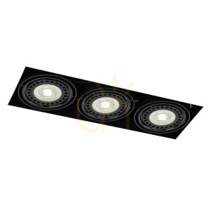 Zapustené svietidlo Antigo Komoro 3 čierne LED ES111 3310