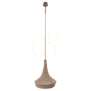 Závesné svietidlo Antigo Mahaka 1 béžové 26 cm E27 LED 5178