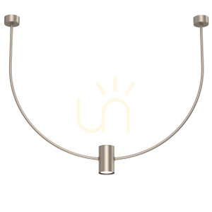 Prívesné svetlo Antigo No. C 5084 platinum matné 126 cm oceľ GU10 LED