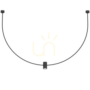 Závesné svietidlo Antigo No. C čierne 126 cm oceľ GU10 LED 5089