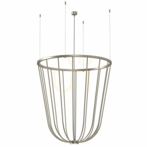 Závesné svietidlo Antigo no. moon O Z Platinum matné 80 cm LED GX53 5142