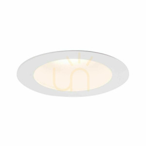 Zapustené LED svietidlo Antigo Tottori biele 12,5 cm IP44 3000K 7726