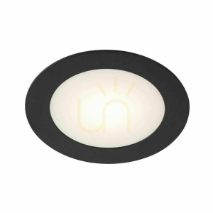 Zapustené svietidlo Antigo Tottori II čierne 12,5 cm IP44 LED 3000K 8058