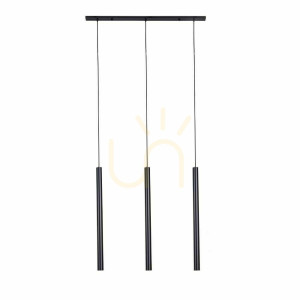 Závesné svietidlo Antigo Yabu 3 čierne 3x MR11 100 cm 5527