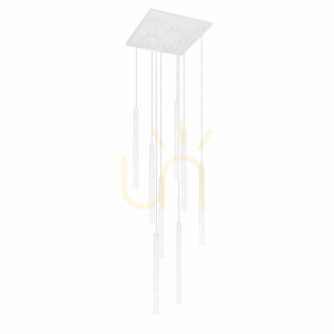 Závesné svietidlo Antigo Yabu 8 biele 7577 LED MR11 40 cm