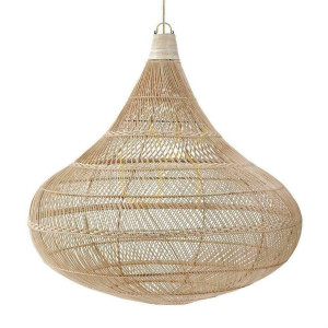 Prívesné svetlo BAZAR BIZAR ratan prírodné 107 cm Pendant Lamps L