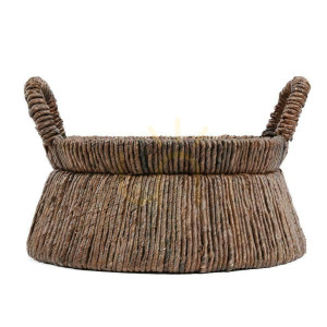 Prútený kôš BAZAR BIZAR Baskets z banánového listu 42 cm béžový