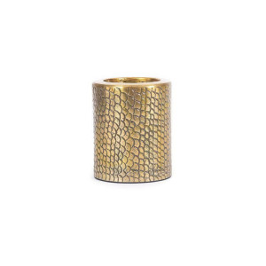Dekorácia BAZAR BIZAR Croco mosadz hliník 13 cm
