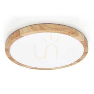 Plafón Italux Alata LED drevo opál 40 cm 32W IP44 PLF-72836-400R-32W-WO