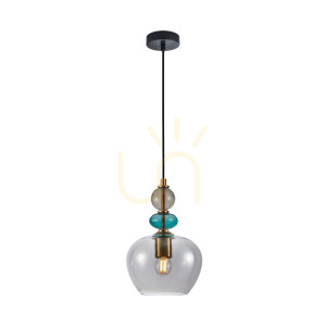 Závesné svetlo Italux Busco zlaté sklo E27 PND-30263-1A-BRO-SG