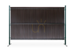 Plotové lišty vertikálne 153x250cm RD02 Tmavo hnedá sada