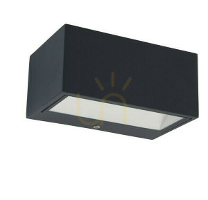 Vonkajšie nástenné svietidlo Lutec GEMINI 5189113118 antracit LED 10 W hliník