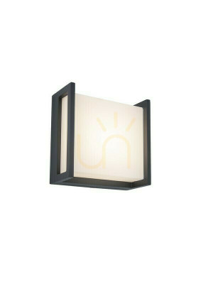 Vonkajšie nástenné svietidlo Lutec QUBO 5195401118 antracit LED 8W IP54
