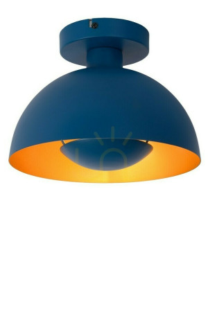 Plafón Lucide SIEMON modrý oceľový 25 cm E27 45196/01/35