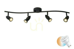 Reflektor Lucide CARO čierny 4xGU10 LED CCT 78 cm 13955/04/30