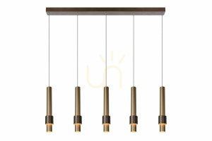 Závesné svietidlo Lucide MARGARY bronzové zlaté LED 5x22W 24402/30/96
