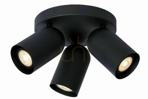 Reflektor Lucide PUNCH čierny 3xGU10 LED CCT 35W 13958/13/30