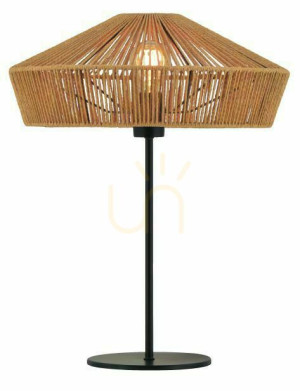 Stolová lampa Lucide Yunkai Japandi drevo čierna 40 cm 10513/40/72