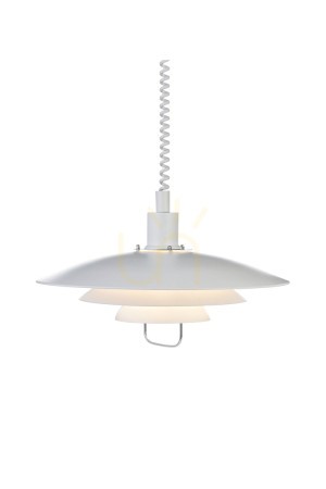 Závesná lampa Markslojd Kirkenes 102281 biela kovová E27 48 cm