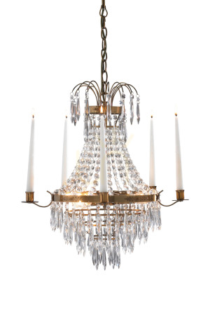 Luster Markslojd Krageholm 3-ramenný transparentný krištáľový kovový 50 cm 100602