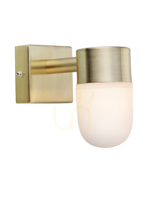 Nástenné kúpeľňové svietidlo Markslojd Menton biele sklo IP44 18W 106374