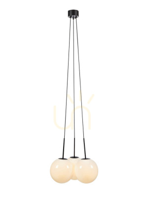 Prívesné svietidlo Markslojd Dione 3x40W čierne/biele kovové 54 cm 108418