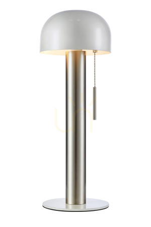 Stolná lampa Markslojd Costa biela/nikel 46 cm 2x18W 108577