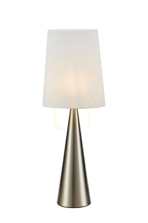 Stolná lampa Markslojd Conus 108624 nikelová/offwhite 64 cm