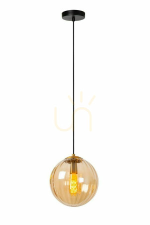 Závesné svietidlo Lucide Monsaraz čierne E27 retro 25 cm 45493/30/62