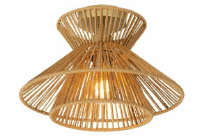 Plafond Lucide TASMAN drevo zlatá Japandi E27 32 cm 10120/32/72