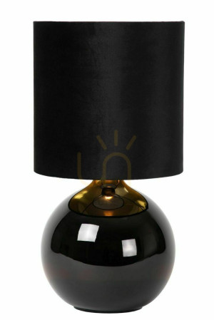 Stolová lampa Lucide Esterad čierna keramická retro E14 10519/81/30