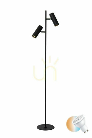 Stojacia lampa Lucide CLUBS čierna LED GU10 2x40W 140 cm 09739/02/30