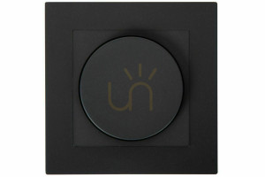 Nástenný stmievač Lucide Recessed čierny IP20 300W NL 50000/00/30
