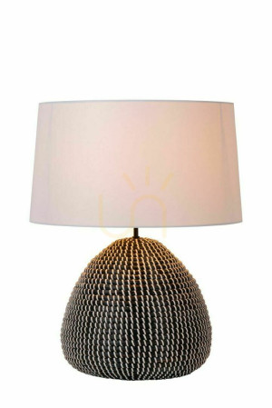 Stolová lampa Lucide MADUKA čierna Japandi E27 45 cm 10550/81/30