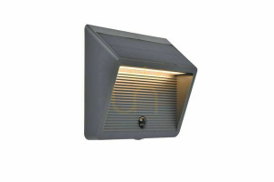 Vonkajšie nástenné svietidlo Lutec Linko Solar LED 11,5 W šedé 6912301335