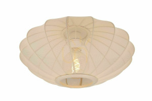 Plafón Lucide CORINA béžový tkanina Japandi 40 cm 03147/40/38