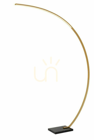 Podlahová lampa Lucide CURVE LED zlatá čierna mramor 192 cm 44700/11/02