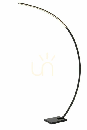 Podlahová lampa Lucide CURVE čierna LED 15W mramor 44700/11/30