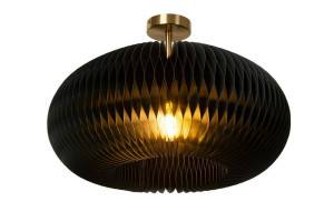 Plafón Lucide ARMONI čierny 52 cm papier/kov E27 LED stmievateľný