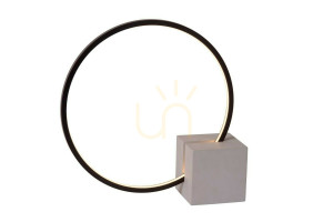 Stolová lampa Lucide CIRKELIS čierna LED 6 W moderná hliníková