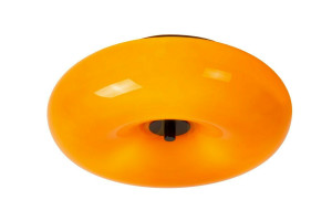 Plafón Lucide Sentino čierny sklo kov 3xG9 29,5 cm