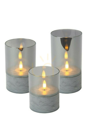 Stolová lampa Lucide VELAS LED sklenená sivá 25 cm