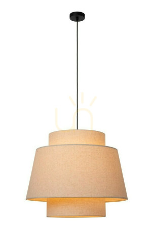 Závesné svietidlo Lucide TRIBUTE Japandi béžové 60 cm E27