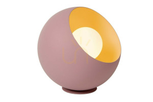 Stolová lampa Lucide Doredos ružová kovová E27 20 cm
