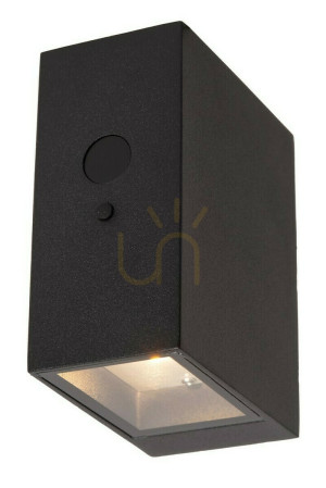 Vonkajšie nástenné LED svietidlo Lucide Bolton čierne IP65 sensor movement